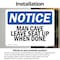Signmission Man Cave Leave Seat Up When Done, 10 in W x Rectangle, Vinyl Decal OS-2PACK-NS-D-710-L-14130 - alternate 6